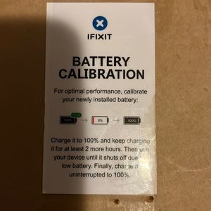Ifixit batter calibration MBA 13”